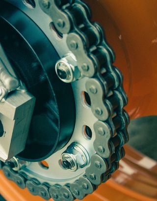 A chainring and drivetrain